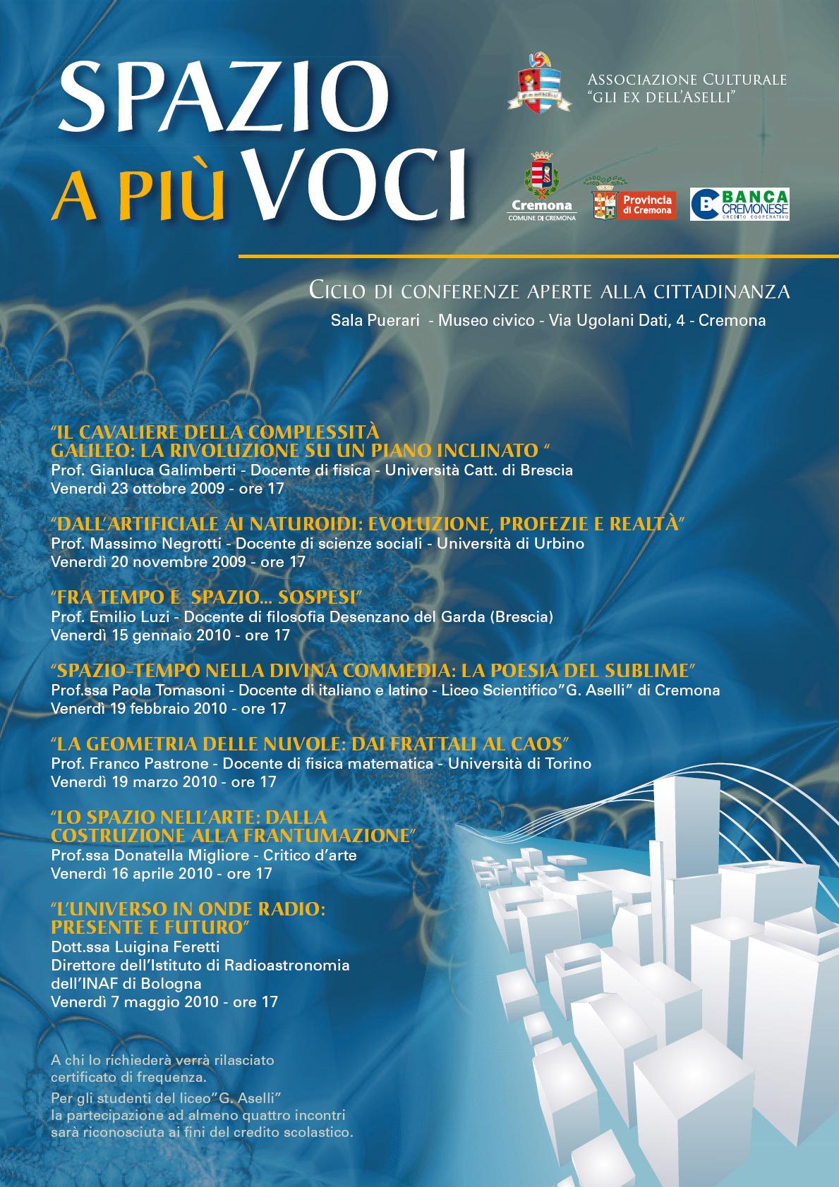 spazio a più voci (2009-10)